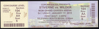 WILDER, DEONTAY-BERMANE STIVERNE FULL TICKET (2015-WILDER WINS TITLE)