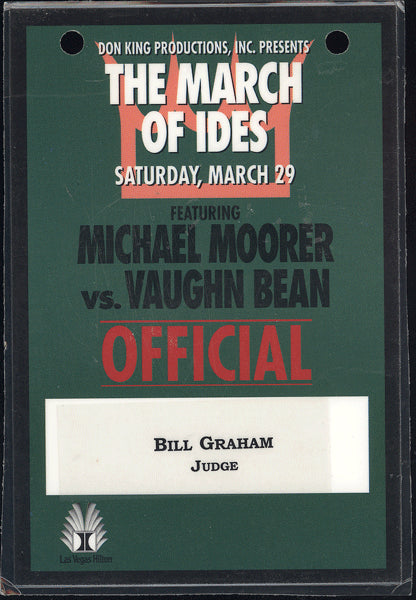 MOORER, MICHAEL-VAUGHN BEAN OFFICIAL'S CREDENTIAL (1997)