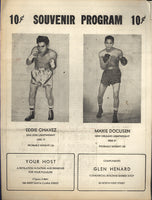 DOCUSEN, MAXIE-EDDIE CHAVEZ OFFICIAL PROGRAM (1950)