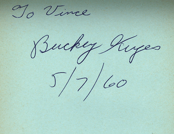KEYES, BUCKY INK SIGNATURE (SIGNED IN 1960)