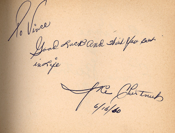CHESTNUT, IKE INK SIGNATURE (SIGNED IN 1960)