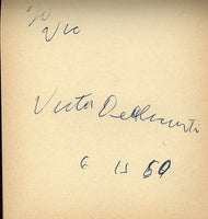 DELLICURTI, VIC INK SIGNATURE (SIGNED IN 1960)