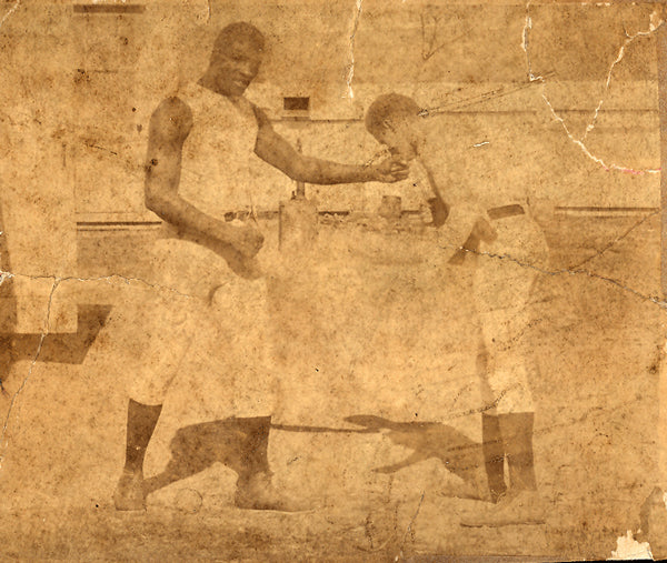 JACKSON, PETER ORIGINAL ANTIQUE PHOTOGRAPH (CA. EARLY 1890'S SPARRING)