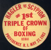 HAGLER, MARVIN-WILFORD SCYPION SOUVENIR PIN (1983)