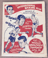 ROBINSON, SUGAR RAY-ROCKY GRAZIANO PRESS KIT (1952)