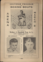 BASS, BENNY-JOE GHNOULY OFFICIAL PROGRAM (1933)