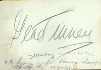 TUNNEY, GENE PENCIL SIGNATURE