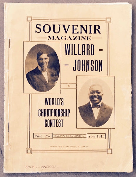 JOHNSON, JACK-JESS WILLARD OFFICIAL PROGRAM (1915)