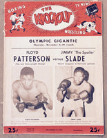 PATTERSON, FLOYD-JIMMY SLADE OFFICIAL PROGRAM & TICKET STUB(1955)