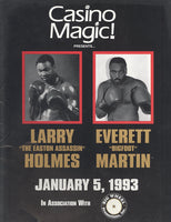 HOLMES, LARRY-EVERETT "BIGFOOT" MARTIN OFFICIAL PROGRAM (1993)