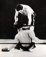 LOUIS, JOE-JIMMY BRADDOCK WIRE PHOTO (1937-LOUIS DOWN)