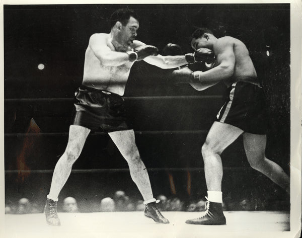 LOUIS, JOE-PAOLINO UZCUDUN WIRE PHOTO (1935)