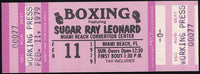 LEONARD, SUGAR RAY-FERNAND MARCOTTE FULL TICKET (1979-PSA/DNA NM 7)