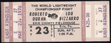 DURAN, ROBERTO-LOU BIZZARRO ON SITE FULL TICKET (1976-PSA/DNA EX 5)