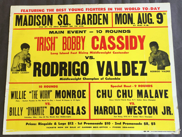 VALDEZ, RODRIGO-BOBBY CASSIDY ON SITE POSTER (1971)