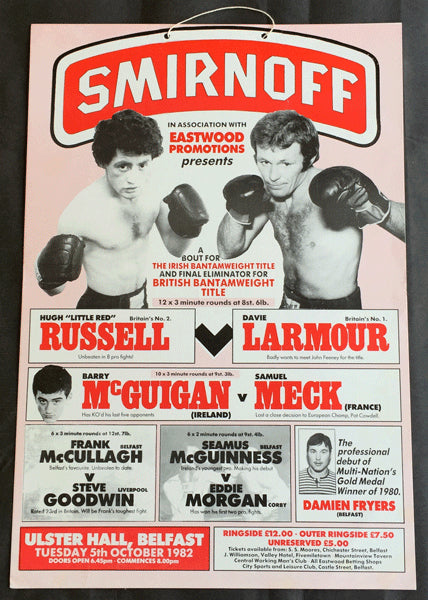 MCGUIGAN, BARRY-JIMMY DUNCAN ON SITE POSTER (1982)