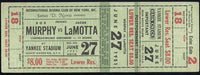 LAMOTTA, JAKE-BOB MURPHY FULL TICKET (1951)