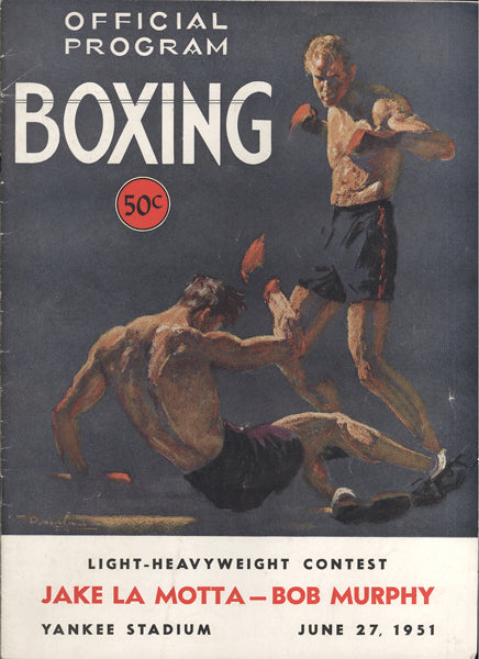 LAMOTTA, JAKE-BOB MURPHY OFFICIAL PROGRAM (1951)