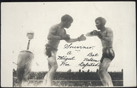 WOLGAST, AD-BATTLING NELSON REAL PHOTO POSTCARD (1910)