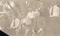 SULLIVAN, JOHN L. & JAMES J. CORBETT ANTIQUE PHOTO (1910-AT JEFFRIES TRAINING CAMP)