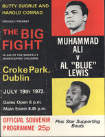 ALI, MUHAMMAD-AL "BLUE" LEWIS OFFICIAL PROGRAM (1972)