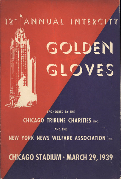 ROBINSON, SUGAR RAY 1939 GOLDEN GLOVES PROGRAM