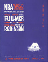 ROBINSON, SUGAR RAY-GENE FULLMER IV OFFICIAL PROGRAM (1961)