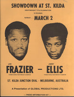 FRAZIER, JOE-JIMMY ELLIS II PRESS KIT (1976)