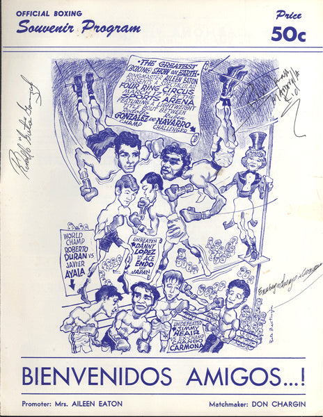 DURAN, ROBERTO-JAVIER AYALA OFFICIAL PROGRAM (1973)