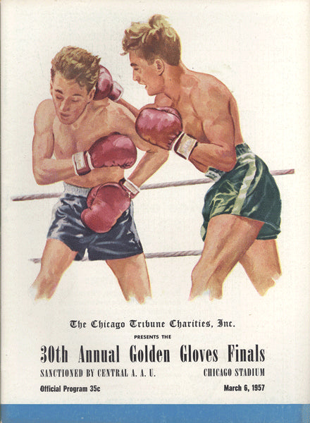 1957 GOLDEN GLOVES FINALS OFFICIAL PROGRAM (TERRELL)