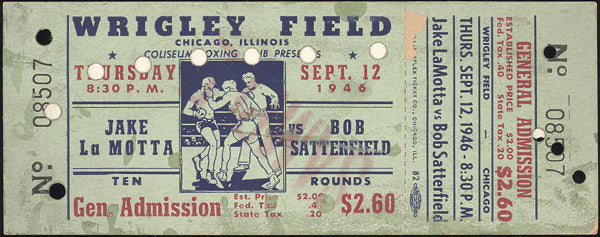 LAMOTTA, JAKE-BOB SATTERFIELD FULL TICKET (1946)