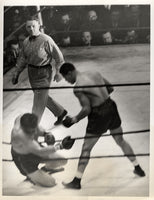 LOUIS, JOE-ABE SIMON II WIRE PHOTO (1942-2ND ROUND)