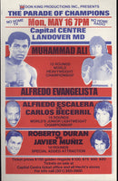 ALI, MUHAMMAD-ALFREDO EVANGELISTA OFFICIAL PROGRAM (1977)