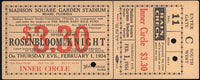 ROSENBLOOM, MAXIE-JOE KNIGHT FULL TICKET (1934)