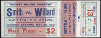 WILLARD, JESS-GUNBOAT SMITH FULL TICKET (1913)