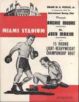 MOORE, ARCHIE-JOEY MAXIM OFFICIAL PROGRAM (1954)