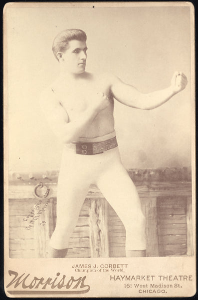 CORBETT, JAMES J. CABINET CARD (EARLY 1890'S)
