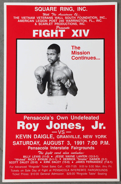 JONES, JR., ROY-KEVIN DAIGLE ON SITE POSTER (1991)