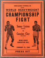 CLAY, CASSIUS-SONNY LISTON I PRESS KIT (1964)