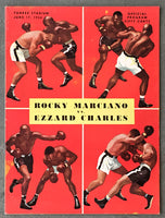 MARCIANO, ROCKY-EZZARD CHARLES I OFFICIAL PROGRAM (1954)