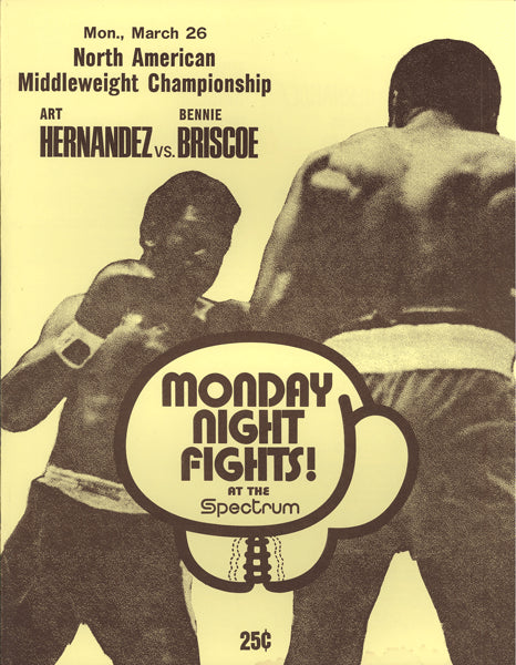 BRISCOE, BENNIE-ART HERNANDEZ OFFICIAL PROGRAM (1973)