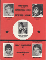 BUGNER, JOE-MAC FOSTER OFFICIAL PROGRAM (1973)