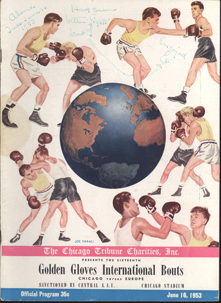 LISTON, SONNY INTERNATIONAL GOLDEN GLOVES PROGRAM (1953)