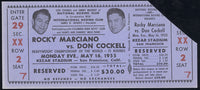 MARCIANO, ROCKY-DON COCKELL FULL TICKET (1953)