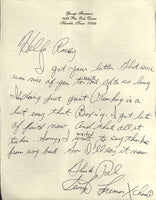 FOREMAN, GEORGE HAND WRITTEN LETTER (PREACHING CAREER)