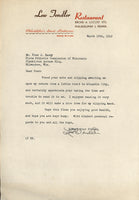 TENDLER, LEW SIGNED LETTER (1949)