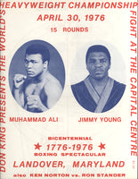 ALI, MUHAMMAD-JIMMY YOUNG OFFICIAL PROGRAM (1976)