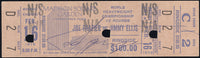 FRAZIER, JOE-JIMMY ELLIS FULL TICKET (1970-SIGNED BY FRAZIER)