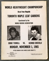 TERRELL, ERNIE-GEORGE CHUVALO PRESS KIT 91965)