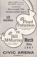 PATTERSON, FLOYD-BILL MCMURRAY OFFICIAL PROGRAM (1967)